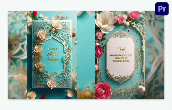 Creative 3D Muslim Wedding Invitation Insta Story